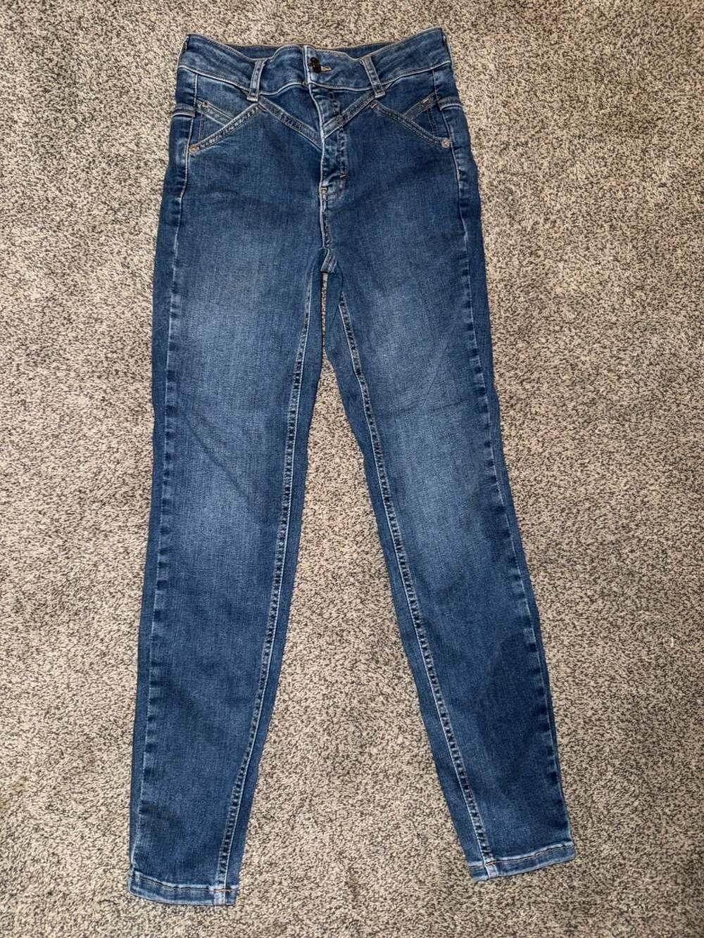 Free People We The Free Riley Seamed Skinny Jeans